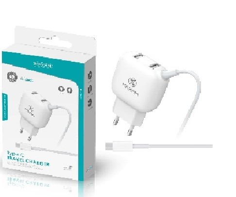 KUĆNI PUNJAČ+KABEL USBC
